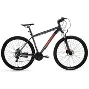 Resim Bisan BİSAN LEON ERKEK DAĞ BİSİKLETİ 34CM V 24 JANT 21 VİTES MAT SİYAH KIRMIZI 