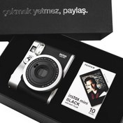 Resim İnstax Neo 90 Classic Siyah Fotoğraf Makinesi Siyah Special Box 