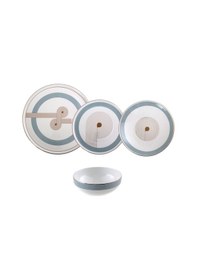 Resim Jumbo Bond 24 Parça 6 Kişilik Yemek Takımı Mavi - Beyaz 