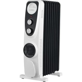 Resim LUX09-FP-BW 9 Dilim 2400 Watt Turbo Fanlı Yağlı Radyatör 