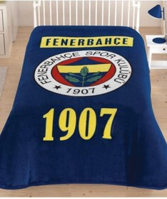 Resim Fenerbahçe Lisanslı Tek Kişilik Battaniye Klasik Fb Logo 