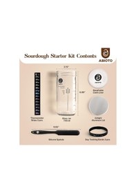 Resim Pazly Reedark Ekşi Hamur Kavanozu Seti - 1000ml Cam, Termometre, Bez Kapaklı Maya Saklama Kabı 