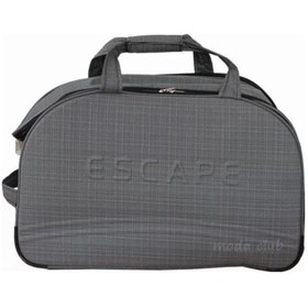 Resim Escape Esc-26 Ekose Kumaş Büyük Boy Hostes Seyahat Çantası Siyah 