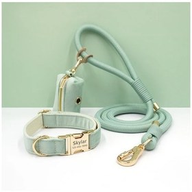 Resim Willowhaven Özel Yumuşak Kadife 8li Telli Tasma Ve Güçlü Poşet Dispenseri Mor L Mor 