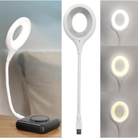 Resim Yıldızan Newshpings Sesle Kontrol 3 Renk Işık Modlu Akrobat USB LED Kitap Okuma Işığı, USB Gece Işığı Lambası 