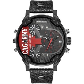 Resim Sones Fngeen 5800 Erkek Üç Göz Ve Altı Pimli Öğrenci Kuvars Saat Siyah Çelik Beyaz Yüzey 