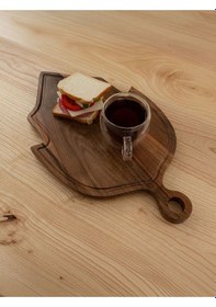 Resim Ahşap Yaprak Kesme & Sunum Tahtası 