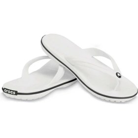 Resim Crocs 11033-100 Kadın Plaj Terliği Düz Beyaz Renk %90 Termoplastic Malzeme ile Rahat Kullanım 