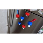 Resim 3DESIGNWORLD & STILORA Mantar şeklinde kalem tutan magnet 