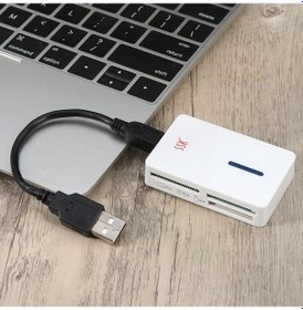 Resim Prestigegoods Ssk Scrm016 Usb 2.0 Hepsi Bir Arada Kart Okuyucu Cf/xd/sd/m2/micro Sd/cf, Bilgisayar İçin Hızlı Çoklu Bellek Okuyucu 