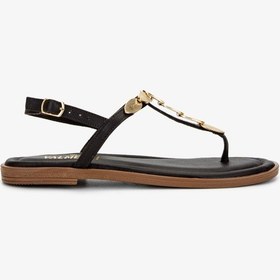 Resim Valmenti Kadın Hakiki Deri Kahverengi Parmak Arası Sandalet 1062 1000 Bn Sndlt Y25 Kahve Dr Kahverengi 