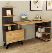 Resim Kalenderdekor1 Kalender Dekor Olivia Çalışma Masası Kobe-Antrasit 