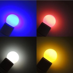 Resim Top Led Gece Lambası 1W Tasarruflu Beyaz Kırmızı Mavi Sarı E27 