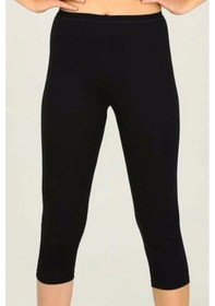 Resim I Mer 4338 Bayan Kapri Tayt - Siyah - Xxl SiYAH 