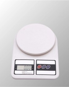 Resim Beyaz Plastik Dijital Mutfak Tartısı 24x16.8x1.5cm 