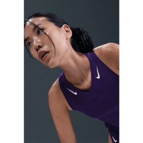 Resim Nike Dri Fit Aeroswift Running Adv Singlet Tank Top Purple Lazer Kesim Koşu Atleti Mor 