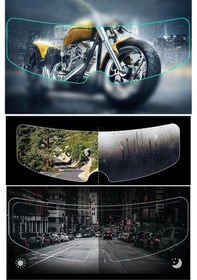 Resim Motosiklet Kaskı Için Buhu Önleyici Ve Vizör Camı Yağmur Kaydırıc 