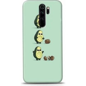 Resim Marselit Xiaomi Redmi Note 8 Pro Minik Avokado Tasarımlı Telefon KILIFI-AVAKADO08 