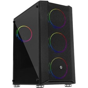 Resim Frısby Fc-9405g 650w 80+ 4x120mm Dual Rıng Rgb Fan Usb 3.0 Midi Tower Siyah Kasa 