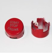 Resim BMW 5 F10 Start Stop Engine Düğme Kapağı -Kırmızı- 