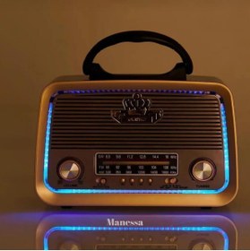 Resim Genel Markalar 301 Nostalji Bluetooth Radyo Usb Sd Mp3 Player Pra-157 