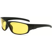 Resim Oldfriend Siyah Sarı Hafif Kare Çerçeve Gözlük Günlük Kullanım Ve Araç Kullanımı İçin Erkek Modası Açık Füme 