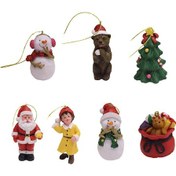 Resim Dolıty 7x Yılbaşı Minyatür Süs Masası Şömine Baba Kardan Küçük 