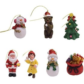 Resim Dolıty 7x Yılbaşı Minyatür Süs Masası Şömine Baba Kardan Küçük 