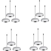 Resim Mmxccy Restoran Için 12 Adet Fiş Tutucu Sivri Uçlu 5,5 Inç Paslanmaz Çelik Fiş Kesici Gümüş Fiş Sivri Uçlu Not Tutucu (Yurt Dışından) 