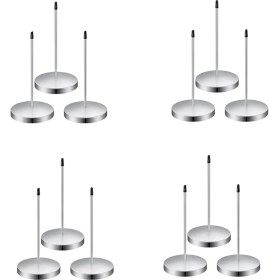 Resim Mmxccy Restoran Için 12 Adet Fiş Tutucu Sivri Uçlu 5,5 Inç Paslanmaz Çelik Fiş Kesici Gümüş Fiş Sivri Uçlu Not Tutucu (Yurt Dışından) 