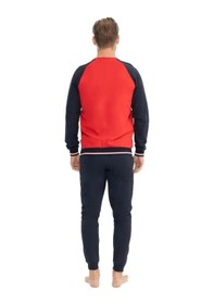 Resim U.s. Polo Assn. Erkek Uzun Kollu Paçaları Lastikli Pijama Takımı 001 