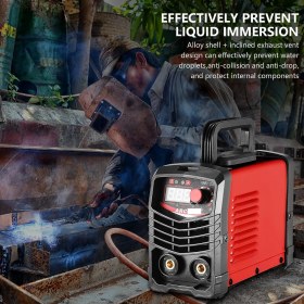 Resim Stanvolt Elektrot Kaynak Makinesi 140A Elektrot Inverter Kaynak Cihazı Kaynak Maskesi ve Tel Fırçalı 