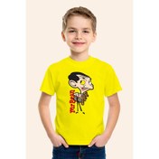 Resim Karya ButikMr Bean Baskılı Sarı Çocuk T-Shirt 