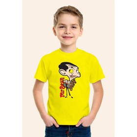 Resim Karya ButikMr Bean Baskılı Sarı Çocuk T-Shirt 