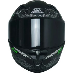 Resim Ebakbak Motosiklet ve Bisiklet Mini Çocuk Kaskı Full Face Ce Sertifikalı Child Motor Kask Siyah 