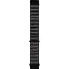 Resim Microsonic Xiaomi Amazfit Pace 2 Stratos Hasırlı Kordon Woven Sport Loop Siyah 