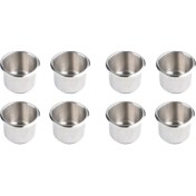 Resim Bueattuh 8pcs Evrensel Deniz Tekne Kupası Tutucu 68X55MM Poker Masası Kanepesi Için Içecek Kupası Tutucuda Paslanmaz Çelik Damla (Yurt Dışından) 