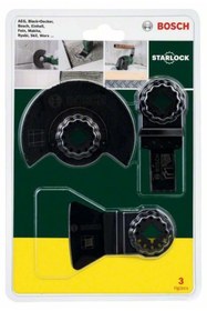 Resim Bosch Starlock Seramik İçin Raspa Makinası Seti 3 Parça (2607017324) 