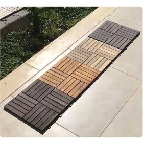 Resim Peri Store Akasya Ahşap Yer Karosu, Espresso 30X30 Cm, 10'lu Paket, 0.9 M² Yer Kaplama 