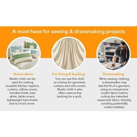 Resim Ak Tradıng Co. Muslin Kumaş/kumaş Ağartılmamış - D Kumaş - Doğal 9,5 Metre Orta Ağırlık -%100 Pamuk 160 Cm Genişliğinde , Doğal Ağartılmamış 124-Pembe 