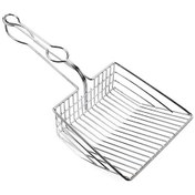 Resim Geeksen Gotofar Paslanmaz Çelik Kedi Kumu Küreği - Evcil Hayvan Temizlik Aparatı, Gümüş 