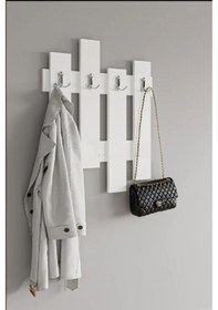 Resim Flora CHIT Duvar Tipi Elbise Askılığı Beyaz 