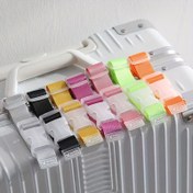 Resim 4/6 adet Renkli Bagaj Kemeri, Seyahat Taşınabilir Ayarlanabilir Bagaj Koltuk Kemeri Çıkarma Tokası, Bagaj Seyahat Aksesuarları, Taşıması Kolay, Araba Seyahat Açık Pratik Kemer 