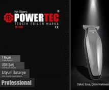 Resim Powertec TR-1158 Kablosuz Kuru Sakal Kesme Makinesi 