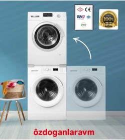 Resim dogant özdoğanlar avm Evrensel Çamaşır Makinesi Kurutma Makinesi Üst ÜstE Koyma Aparatı Kiti 