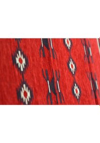 Resim Etnik Motifli Otantik Dekoratif Kilim Desenli Halı 60cmx90cm M1 Kırmızı - Siyah 