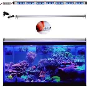 Resim Akvaryum Led Aydınlatma Kumandalı Renk Mavi 70cm Power Led 