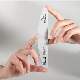 Resim Protez Tırnak Kağıt Törpü, 100/180 Yarım Ay Gri Tırnak Törpüsü 