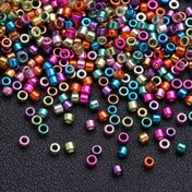 Resim 1000 adet 2Mm Vintage Gökkuşağı Cam Tohum Boncukları Diy El Sanatları Bileklikler Takı Yapımı Aksesuarları Sanat Malzemeleri Boncuklar ve Boncuk Assortisi 