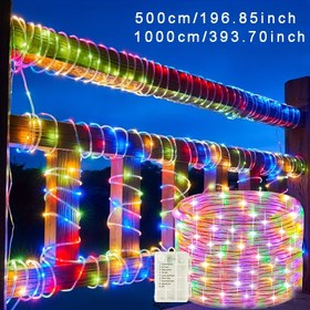 Resim AMill Outdoor LED Işık Zinciri, 8 Mod 5m/16.4ft-10m/32.8ft, Bahçe Ağacı Parti Dekoratif Peri Işıkları, Uzay Temalı, Pille Çalışan, Düğme Kontrollü, Yanan Özellik, Noel Dekorasyonu, Plastik Malzeme 